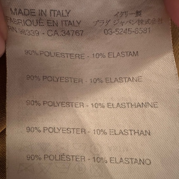 Prada Double Belt Trousers - Vintage, Authentic - Beige Size eu 38 - Picture 9 of 15